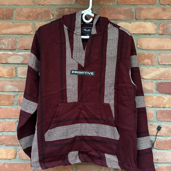 Primitive Burgundy Baja Hoodie ~ Small - Picture 2 of 8